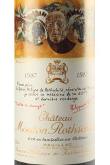 CHÂTEAU MOUTON ROTHSCHILD 1987